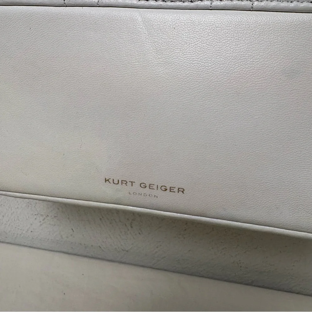 KURT GEIGER Kensington Leather Mini Quilted Crossbody Bag Purse RESTORED - Picture 7 of 16